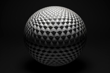 Simple black and white sphere, versatile for various projects