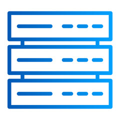 This is the Hosting icon from the Data Storage and Databases icon collection with an Outline gradient style