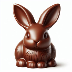 Chocolate easter bunny. Tradition, religion and culture. AI generated