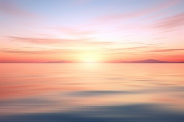 Naklejka na ściany i meble Beautiful sunset over calm water, ideal for nature backgrounds