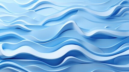 Fototapeta premium Abstract blue and white wavy waves background, suitable for design projects