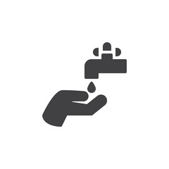 Washing hands vector icon