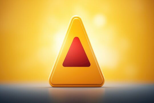 Yellow triangle with a red triangle on top. Great for geometric designs