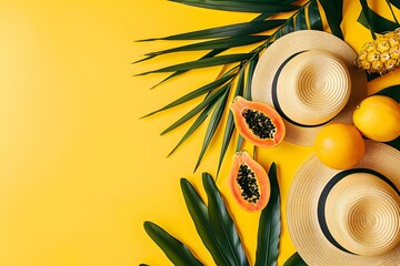 Vibrant Summer with Tropical Fruits
