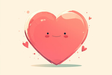 Heart shaped pattern element illustration