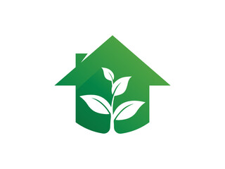 home nature logo design vector