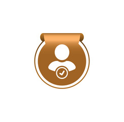 membership icon on white background	