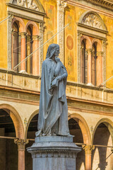 Statue of Dante in Verona, Italy