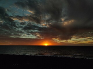 Atardecer en la costa