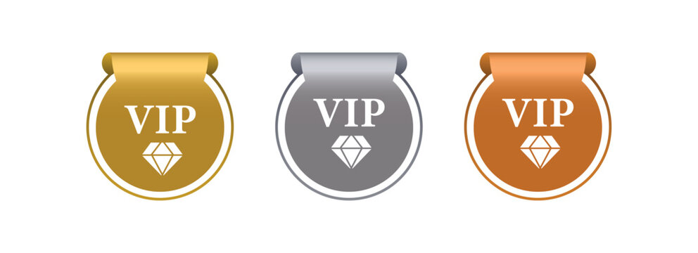 vip icon on white background