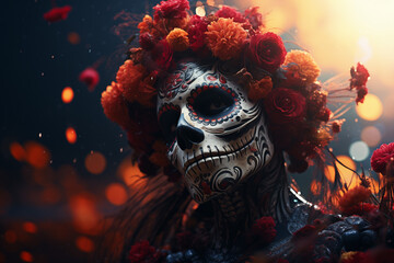 Day of the dead, Dia de los muertos character.