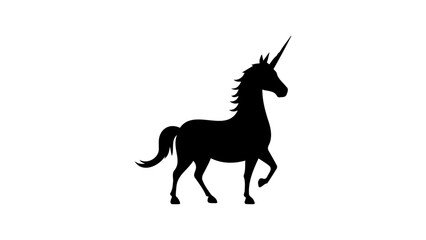 silhouette of a unicorn vector
