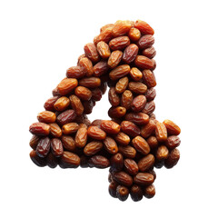 Obraz premium Isolated 3D Number on a Clear PNG Canvas Generative AI