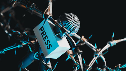 world press freedom day concept backgrounds. 3d rendering