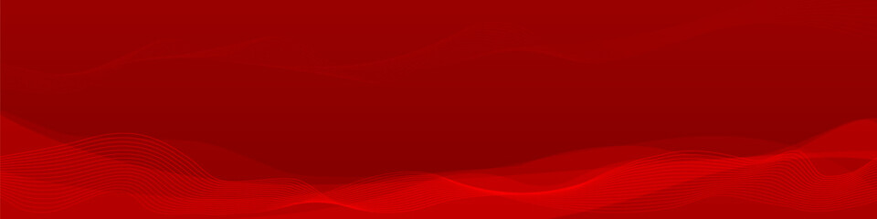 red background with waves