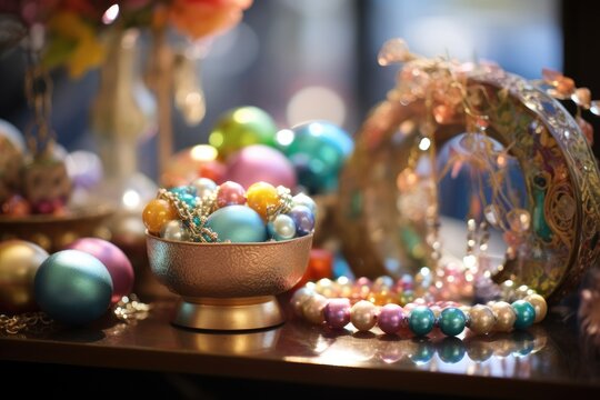 Easter Arch: Set up a jewelry display under a beautifully decorated Easter arch.