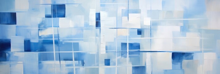texture, watercolor mosaic, cubes, brush strokes, banner.