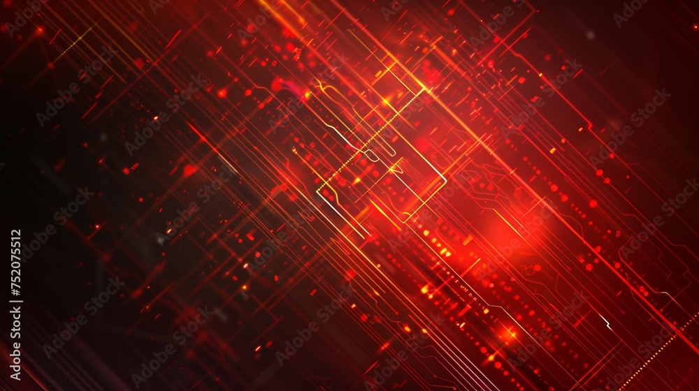 Fototapete Futuristic abstract tech background with vibrant colors and dynamic patterns - digital innovation concept for design projects and presentations