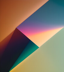 Abstract geometric background. Minimalistic design. 3d render.