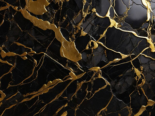 black Portoro marble with golden veins. Black golden natural texture of marbl. abstract black, white, gold and yellow marbel. hi gloss texture of marble stone for digital wall tiles design.