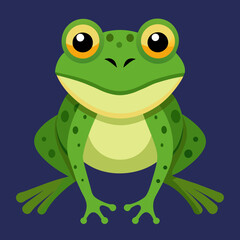 Fototapeta premium Frog Toad polliwog animal froggy frogling pet vector illustration draw cartoon pretty cute