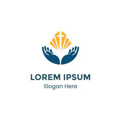 Church logo. Christian symbols. Unity in Jesus Christ.