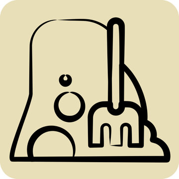 recommend clip art: Icon Haystack. related to Agriculture symbol. hand drawn style. simple design editable. simple illustration