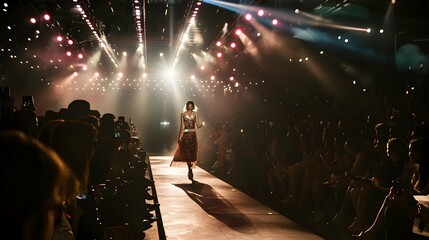 Obraz premium Fashion Show, Catwalk Event, Runway Show, Fashion Week themed photo.