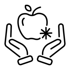 Check out linear icon of healthy lifestyle 