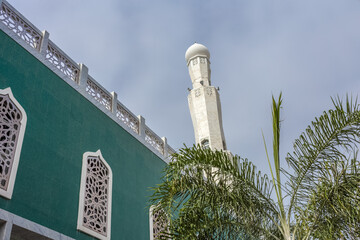 minaret de la mosquée de Saint-Denis, île de la réunion 
