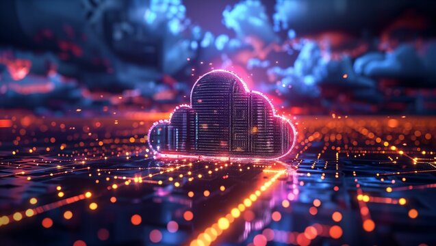 Cloud storage solutions, data accessibility, virtual server concept