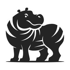 Fototapeta premium hippopotamus Logo template Isolated. Brand Identity. Abstract Vector graphic