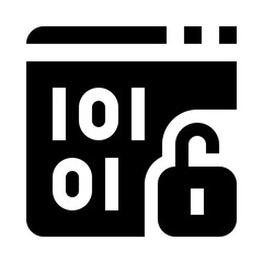 SSL Security Website Protection Solid Icon