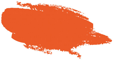  Orange block of paint isolated on transparent background