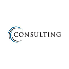 Consulting logo for business. Change text or add