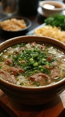 Pho Hanoi, Vietnam, is a noodle soup