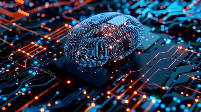 A cognitive enhancement chip implanted in a brain visualized enhancing neural connections and mental capacity