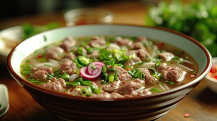 Pho Hanoi, Vietnam, is a noodle soup