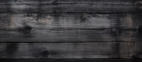 Elegant Black Wood Panel with Weathered Texture, Perfect for Design Backgrounds
