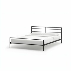 Bed frame isolated on a white background