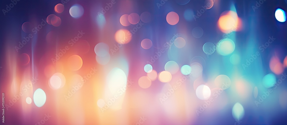 Aufkleber Vibrant Abstract Lights Blur Creating a Mesmerizing Bokeh Background Effect