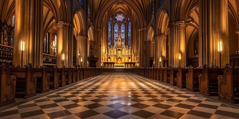 Obraz premium church solemn place where prayers are said