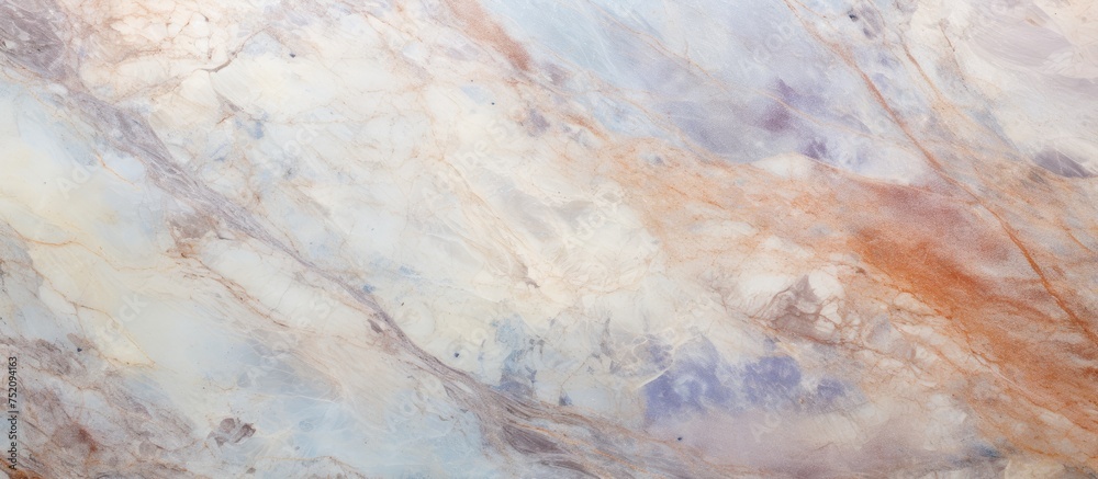 Poster vibrant red and blue abstract marble wall texture with striking patterns