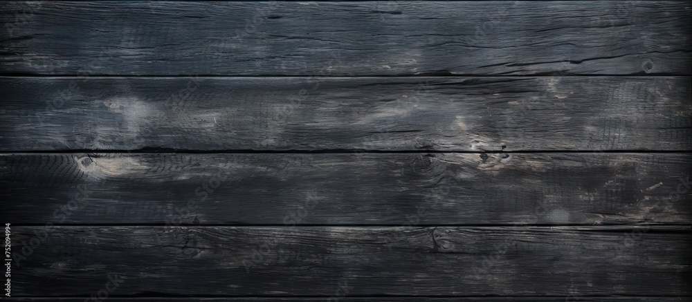 Poster elegant black timber backdrop with rugged wood texture for design projects