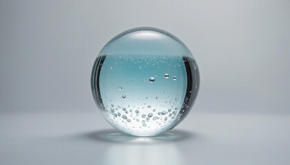 Transparent crystal ball background 