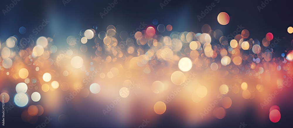 Aufkleber Mesmerizing Glow of Radiant Light in an Abstract Blurred Bokeh Background