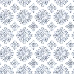 Deurstickers seamless damask pattern © Aroma
