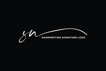 ZN initials Handwriting signature logo. ZN Hand drawn Calligraphy lettering Vector. ZN letter real estate, beauty, photography letter logo design