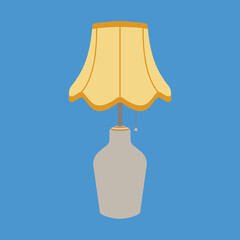 Illustration vector graphic of table lamp perfect for illustration and interior design etc