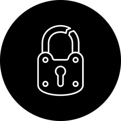 Broken Lock Icon